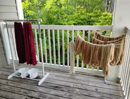 Dyeing Yarn with Nature
