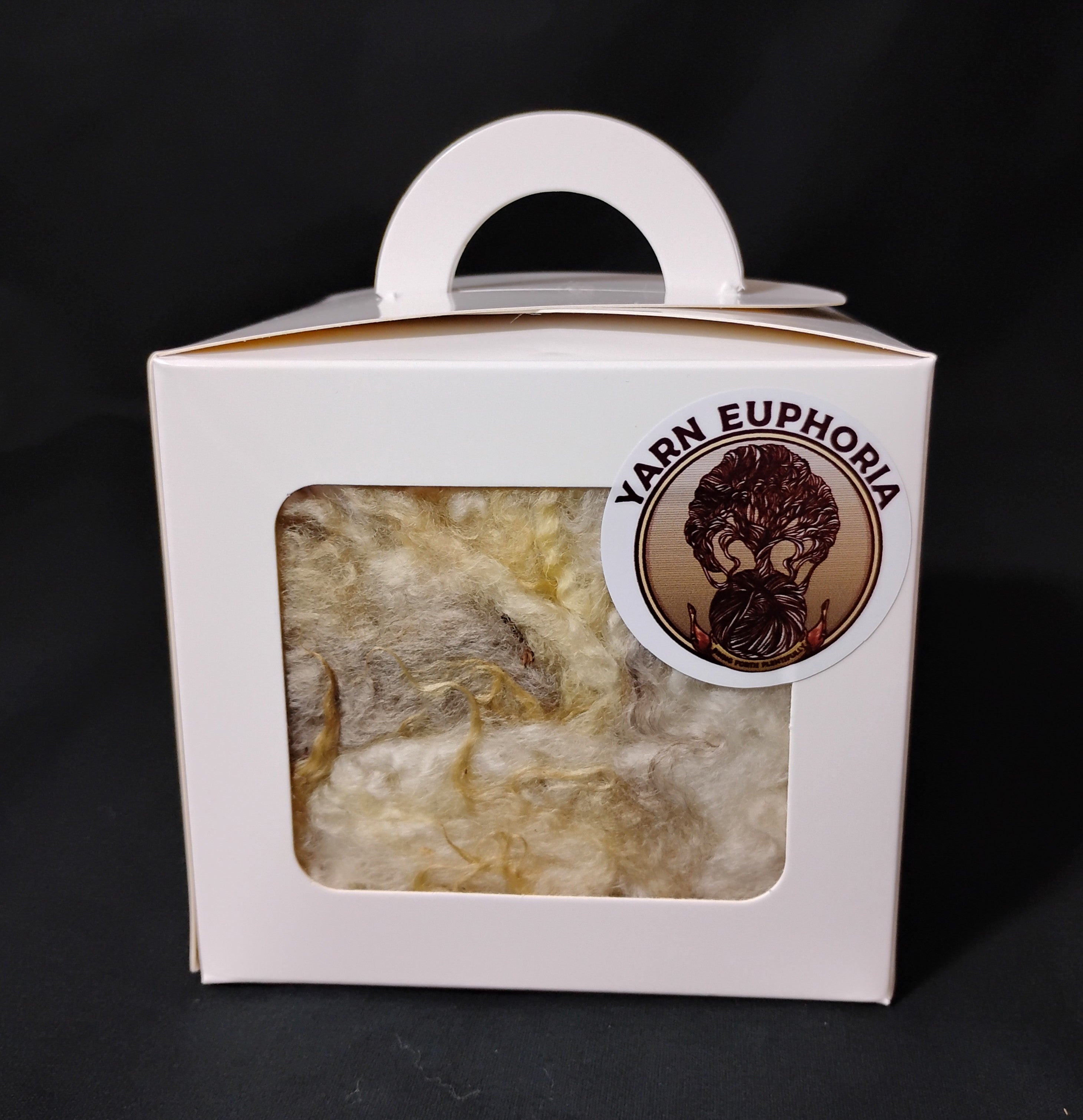 Scoured Jacob Sheep Fleece (3.5 oz)